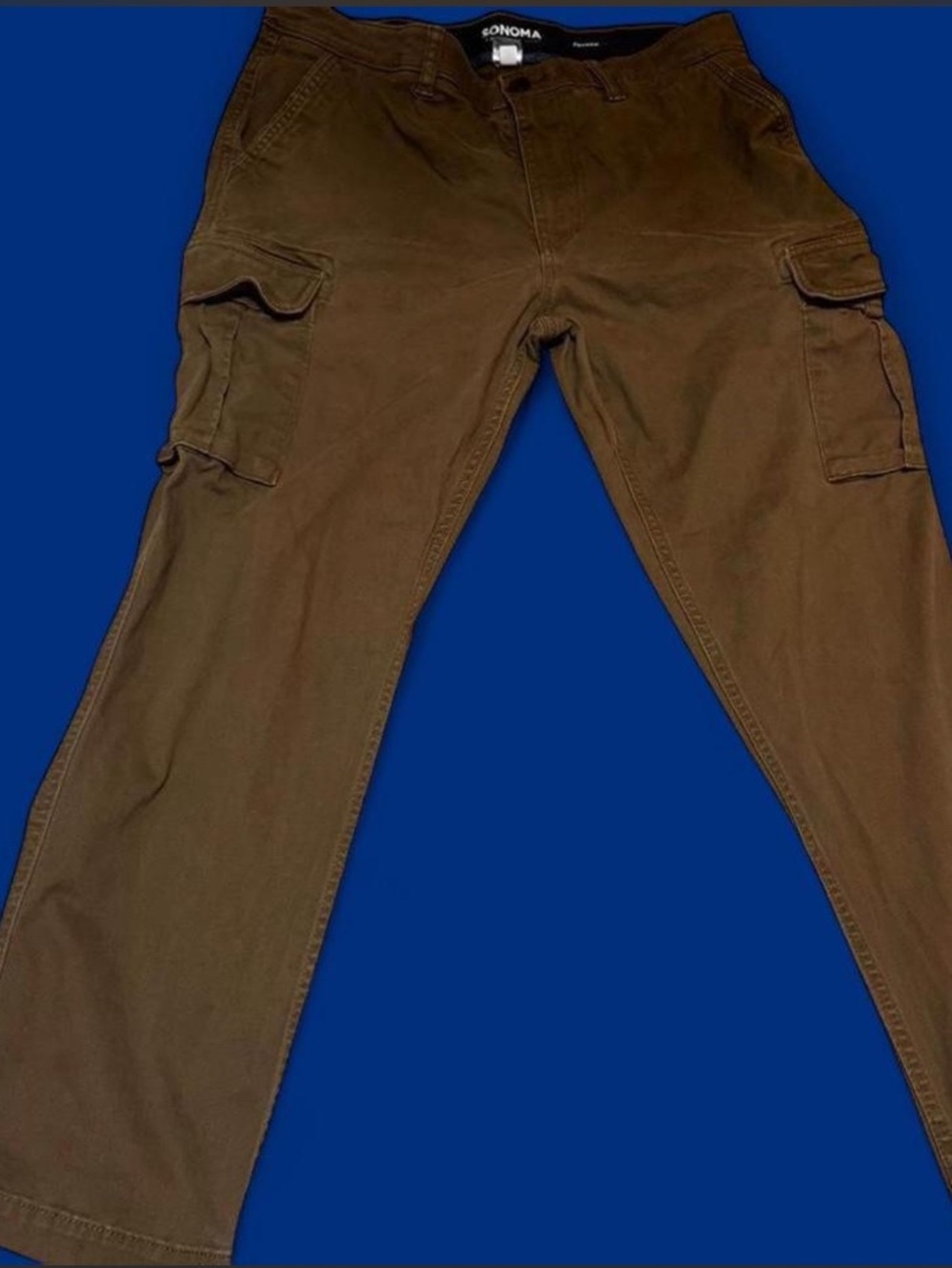 Sonoma Men's Cargo Pants in Brown-Tan